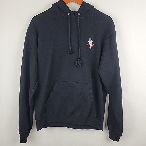 Gucci Mane Trap God Champion Hoodie Medium Black Concert Tour Merch Tee Rapper - Picture 2 of 11